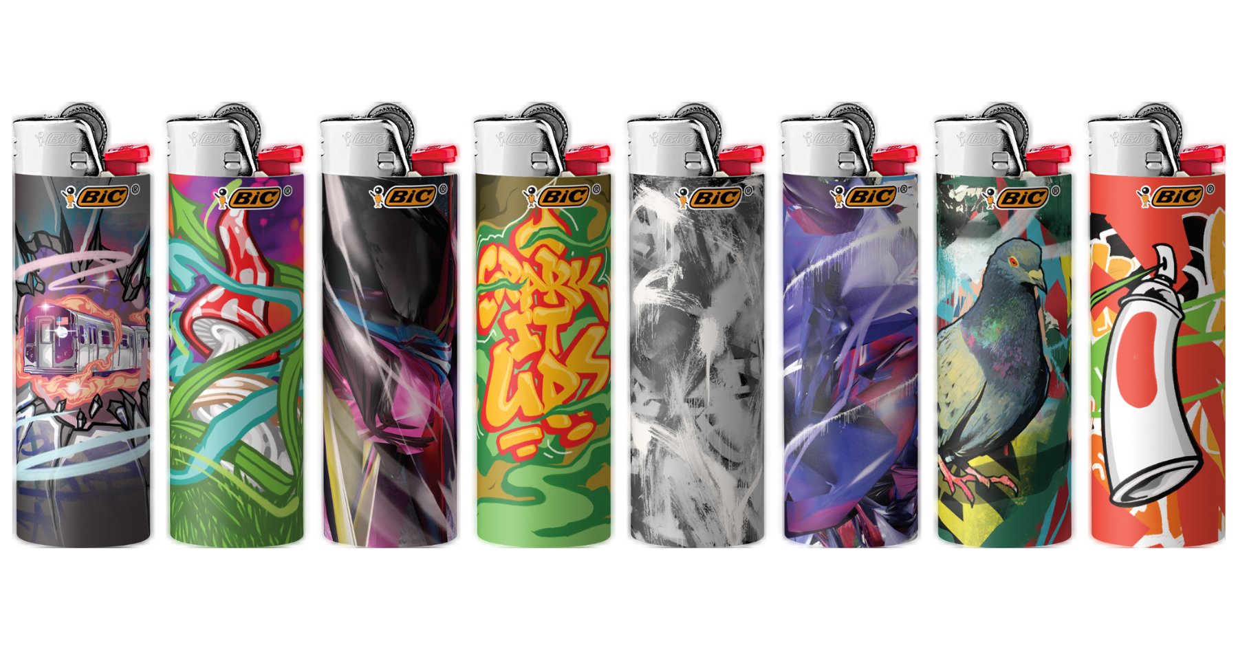 Bic Lighters Print - Street Art