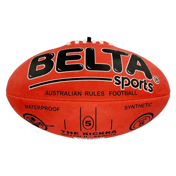 Footy Size 5 Red Synthetic Textured Rubber C50