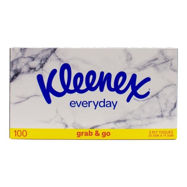 Kleenex Everyday 100 Tissues Grab & Go 2 Ply