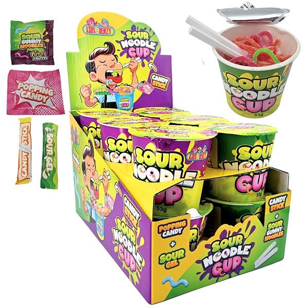 Kidsfrenzy Sour Candy Noodle Cup 53g