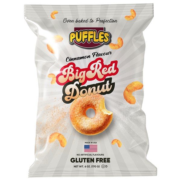 Puffles Cinnamon Big Red Donut