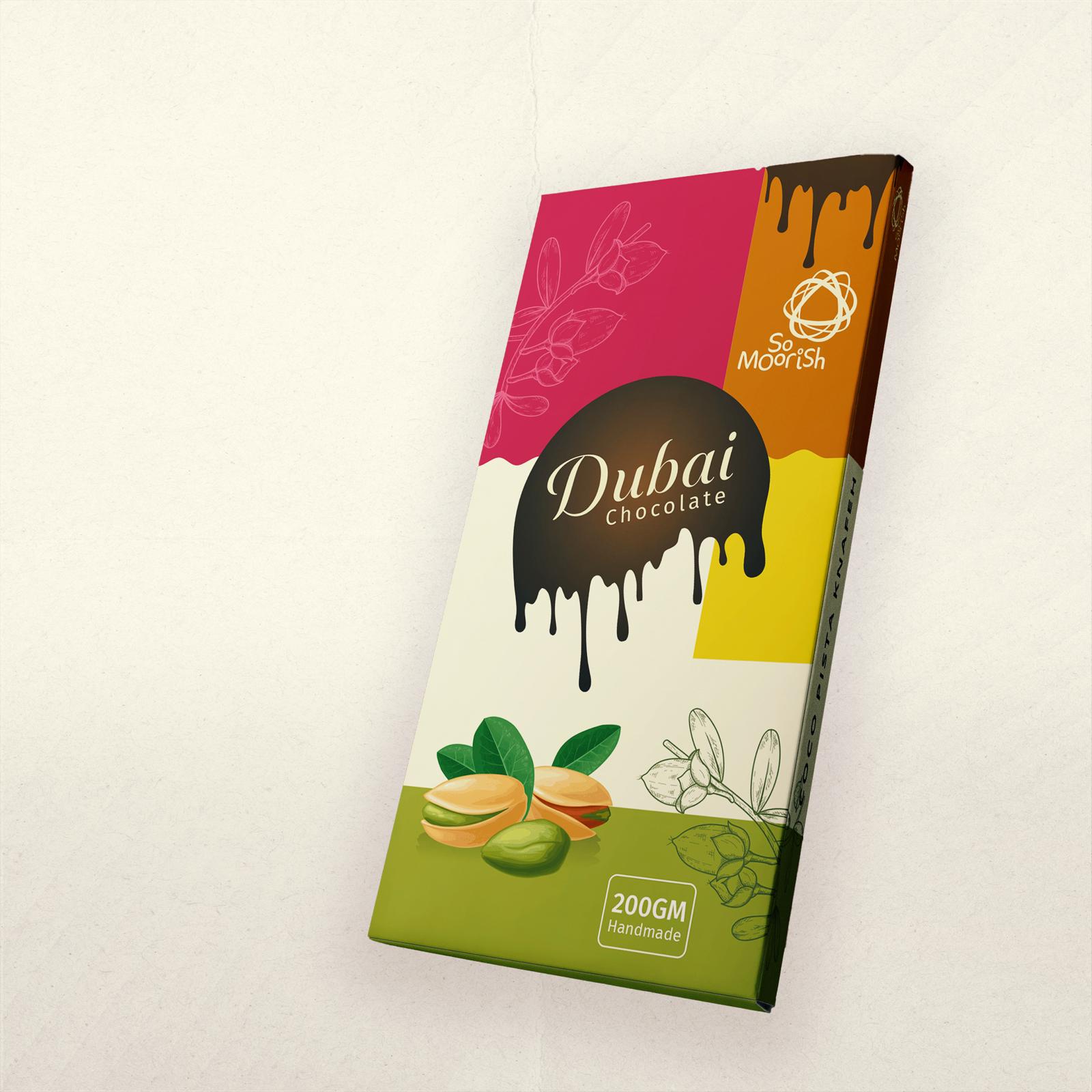 SoMoorish Dubai Chocolate Bar - Pistachio 200g