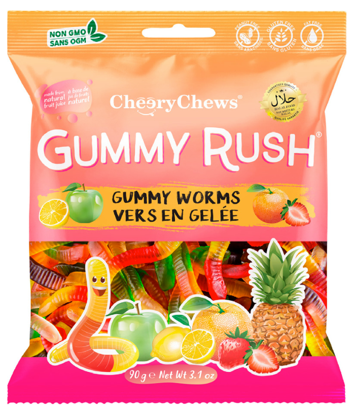 Gummy Rush Worms 90g