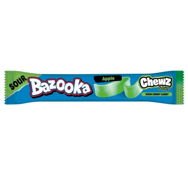 Bazooka Apple Sour Chew Bars 14g