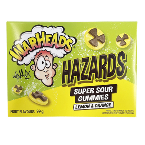Warheads Sour Hazards Theatre Box 99g