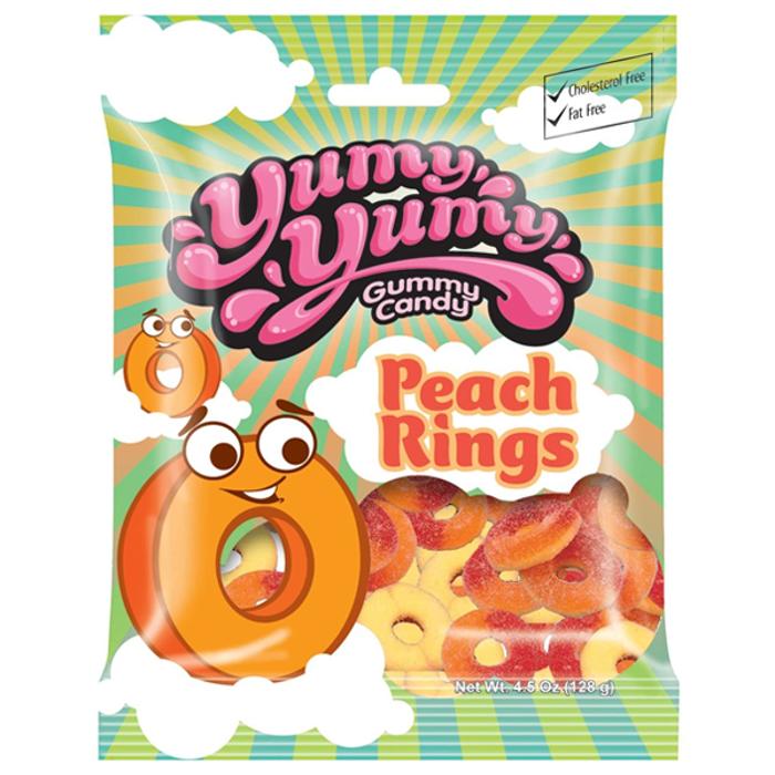 Yumy Yumy Peach Rings 128g