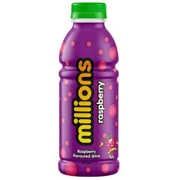 UK Millions Raspberry Flavoured Drink 500ml