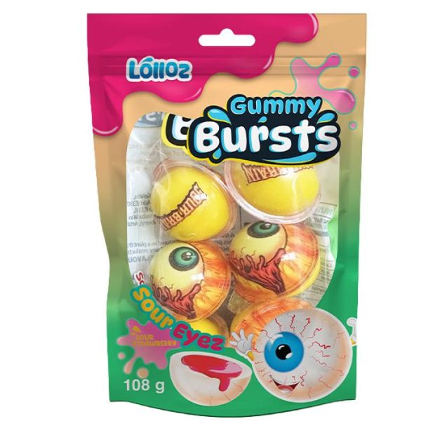 Lolloz Gummy Bursts Sour Eyez 108g