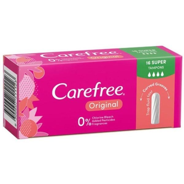 Carefree Tampons Super 16 Pack