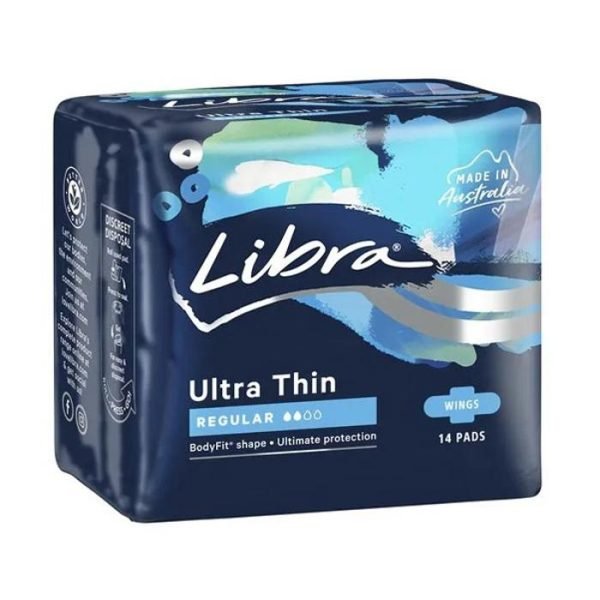 Libra Ultra Thin Regular Pads with Wings 14 Pack