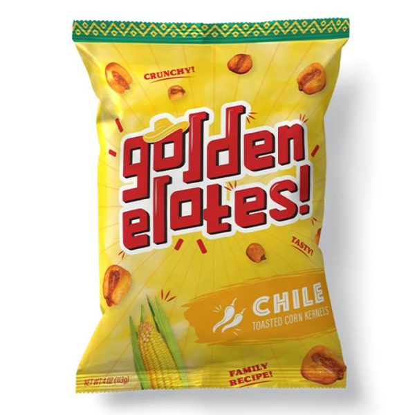 Golden Elotes Chile Toasted Corn Kernels 113g