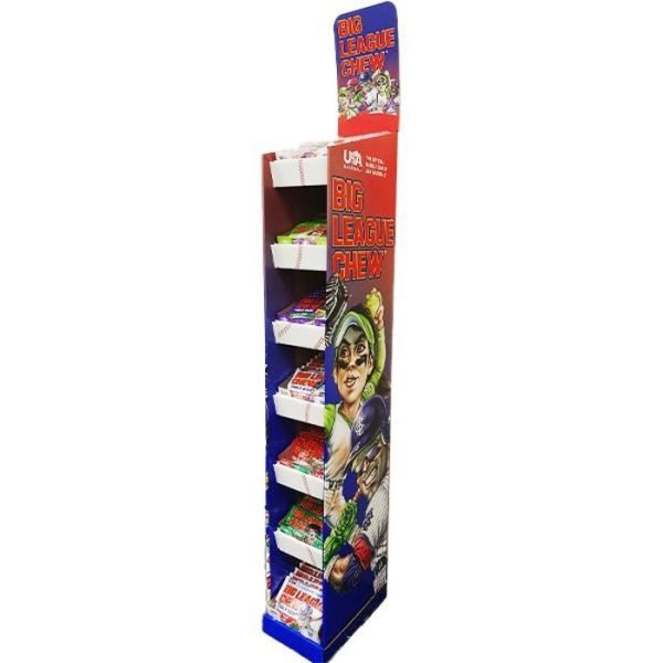 Big League Chew Original, Sour Apple, Grape, Strawberry, Watermelon 84's Floor Stand
