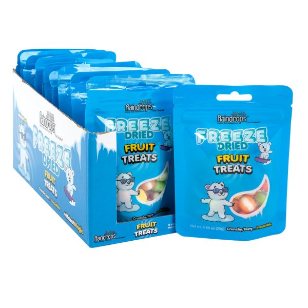 USA Raindrops Fruit Treats Freeze Dried Mini Peg Bag 3oz(25g)