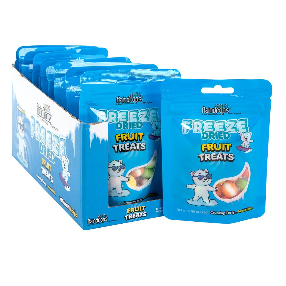 USA Raindrops Fruit Treats Freeze Dried Mini Peg Bag 3oz(25g)