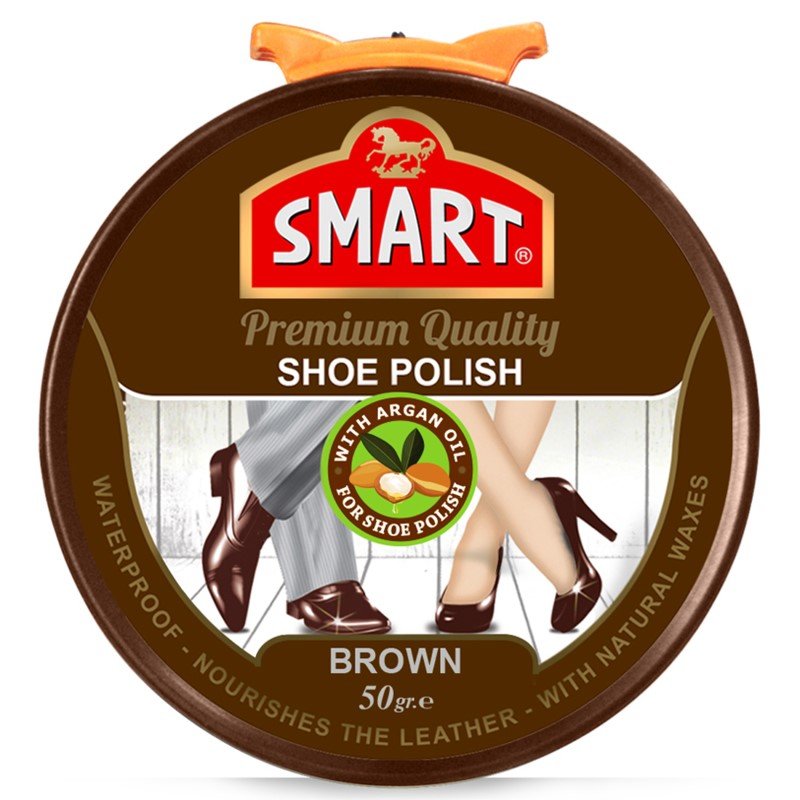 SMART Paste Shoe Polish 50g - Brown