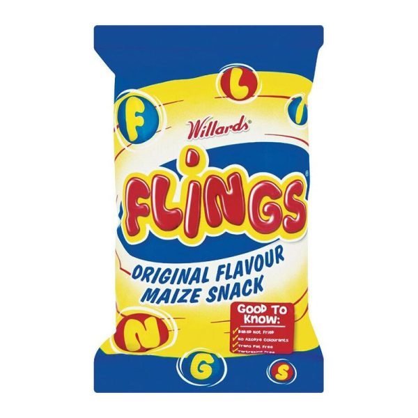 Willards Flings Original Flavoured Maize Snack 150G