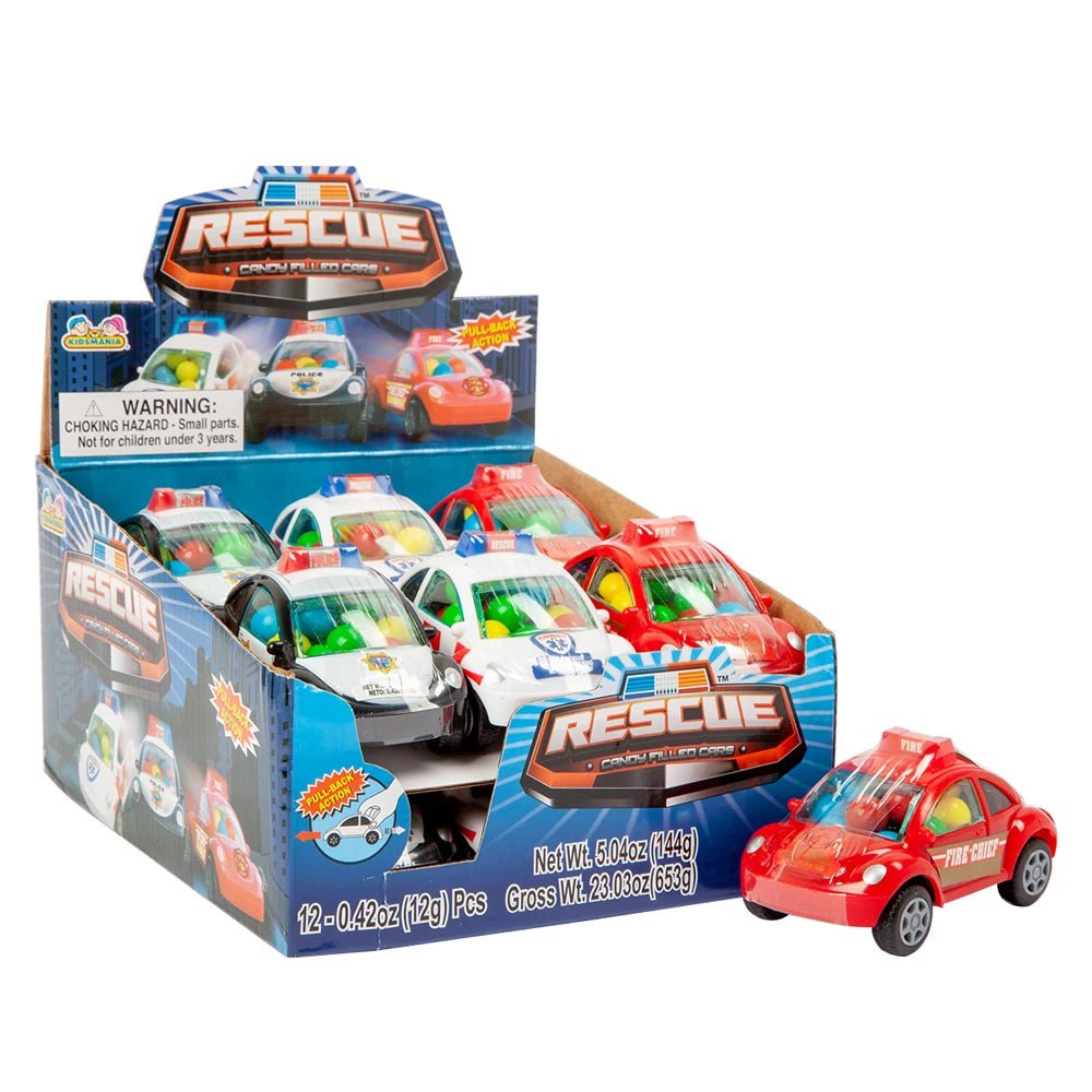 Kidsmania Rescue Candy Filled Car 12G