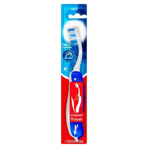 Colgate 1Pk Travel Toothbrush Soft Assorted