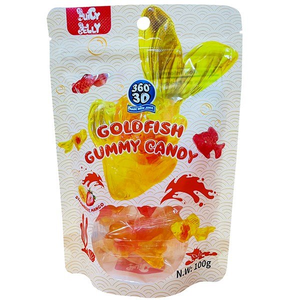 Juicy Jelly 3D goldfish gummy candy