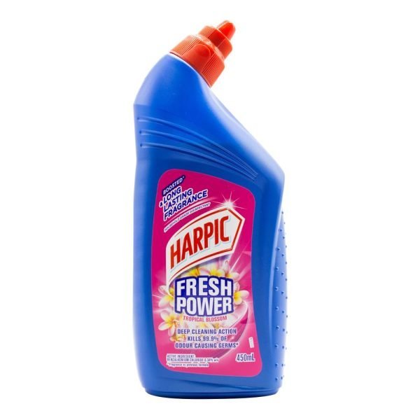 Harpic 450Ml Toilet Cleaner Fresh Power Tropical Blossom