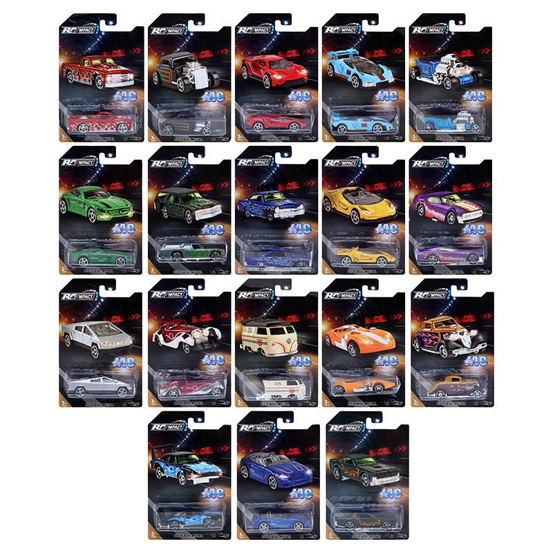 Diecast Model Cars - 18 Assorted Designs