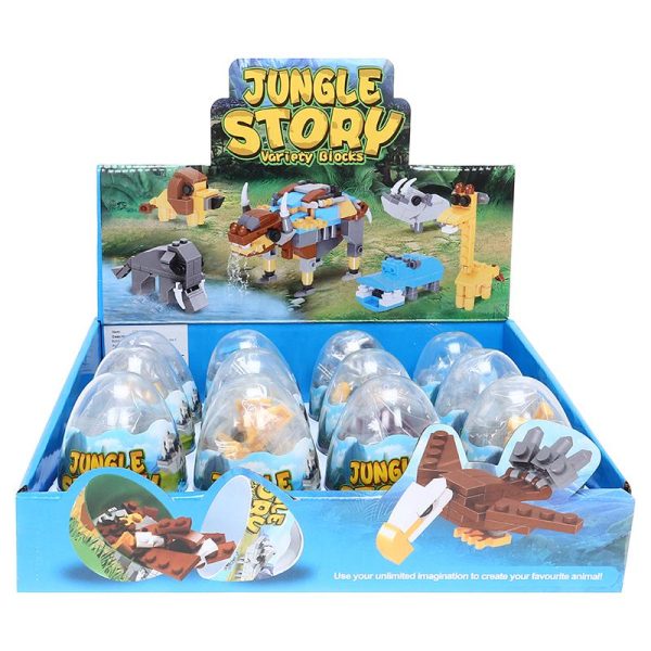 Building Brick Kit Blind Egg Jungle Sceries 6 Assorted Styles