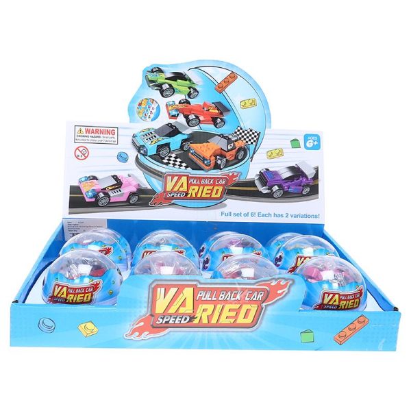 Building Brick Kit Blind Egg Race Car Series 6 Assorted Styles