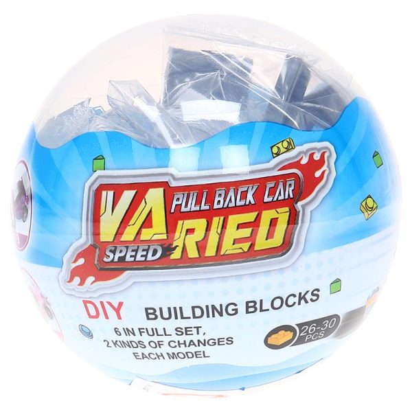 Building Brick Kit Blind Egg Race Car Series 6 Assorted Styles