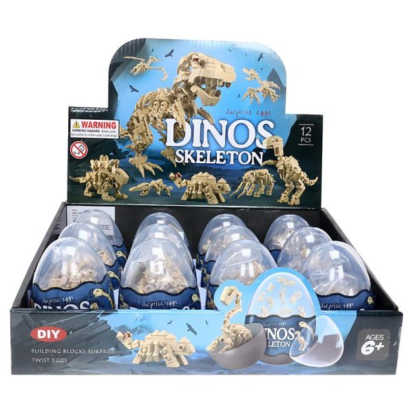 Building Brick Kit Blind Egg Dinosuar Sceries 12 Assorted Styles