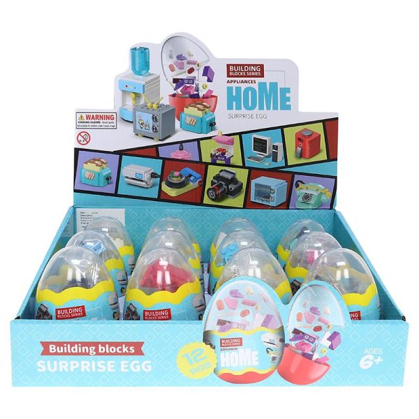Building Brick Kit Blind Egg Home Appliance Sceries 12 Assorted Styles