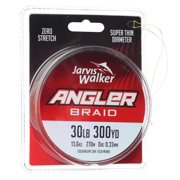 Jarvis Walker Angler Braid 300Yd - Chartreuse 30Lb