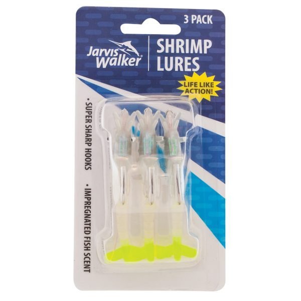Scented Shrimp Rigged - Glo Chartreuse - 3