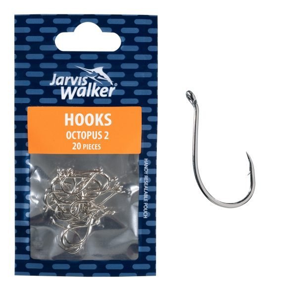 JARVIS WALKER OCTOPUS NICKEL HOOKS SZ2