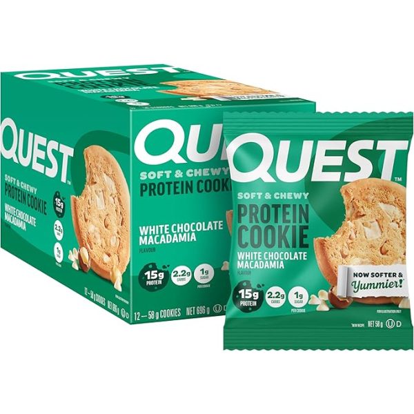 Quest Protein Cookie White Choc Macadamia 59g