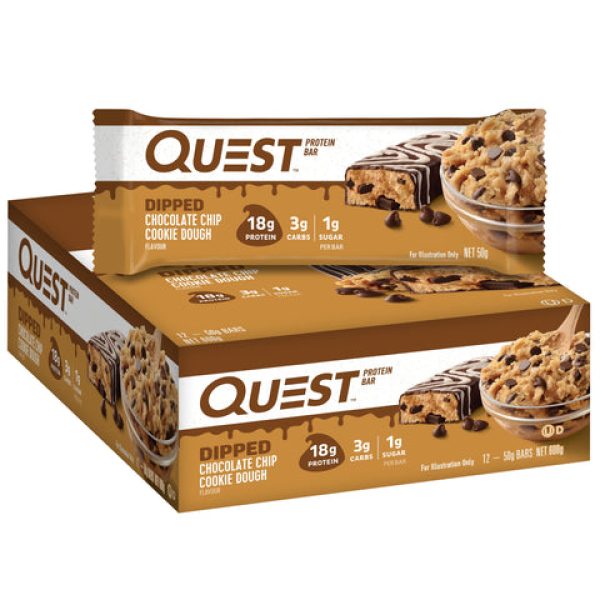 Quest Dipped Bar Choc Chip Cookie Dough 50g
