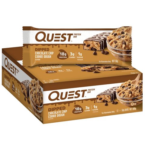 Quest Dipped Bar Choc Chip Cookie Dough 50g