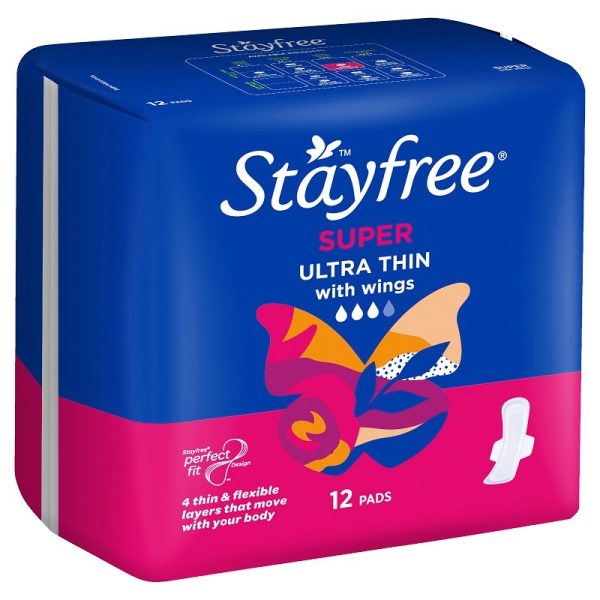 Stayfree Ultra Thin Super Wing 12pk