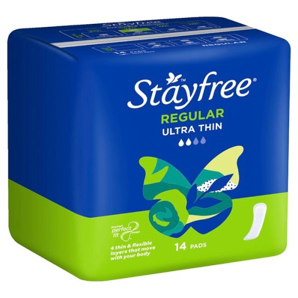 Stayfree Ultra Thin Regular No Wing 14pk
