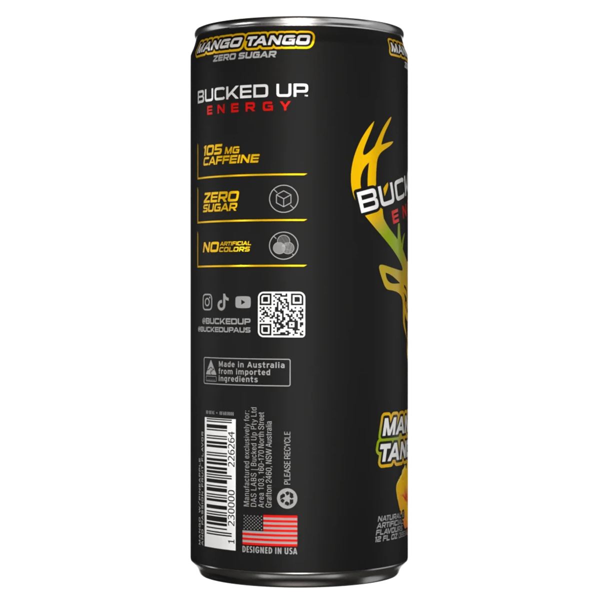 Bucked Up Energy RTD 355ml Mango Tango - Image 2