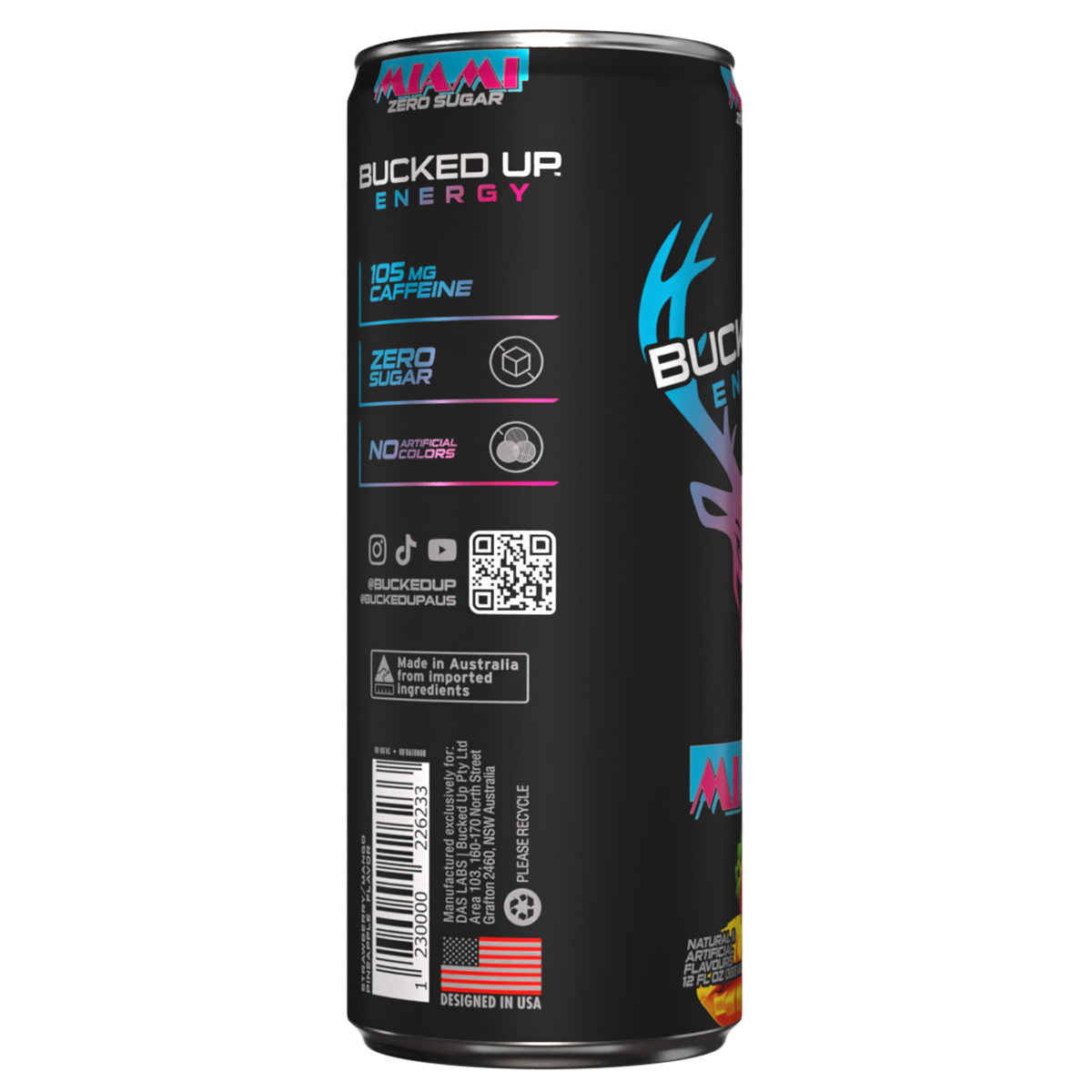 Bucked Up Energy RTD 355ml Miami - Image 2