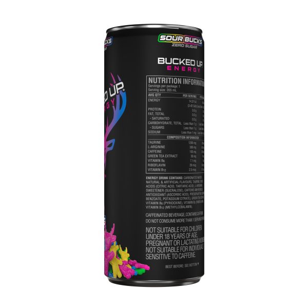 Bucked Up Energy RTD 355ml Sour Bucks