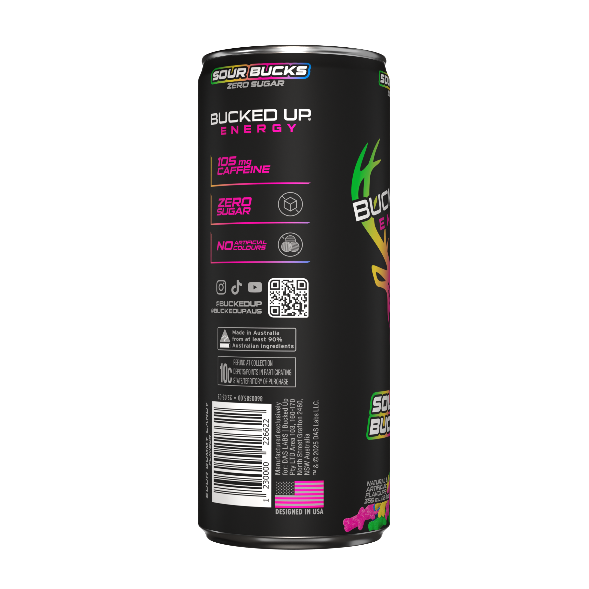 Bucked Up Energy RTD 355ml Sour Bucks - Image 4