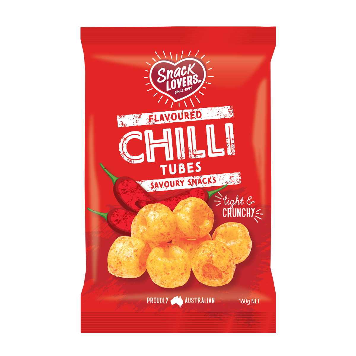 Snack Lovers Tubes Chilli 160g