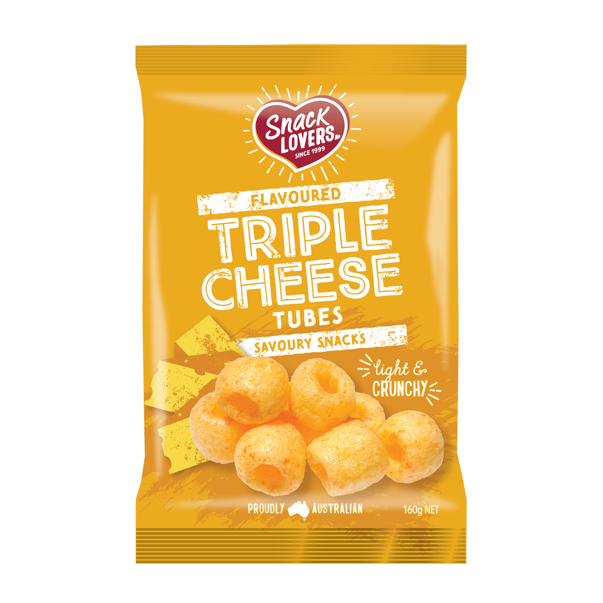 Snack Lovers Tubes Triple Cheese 160g