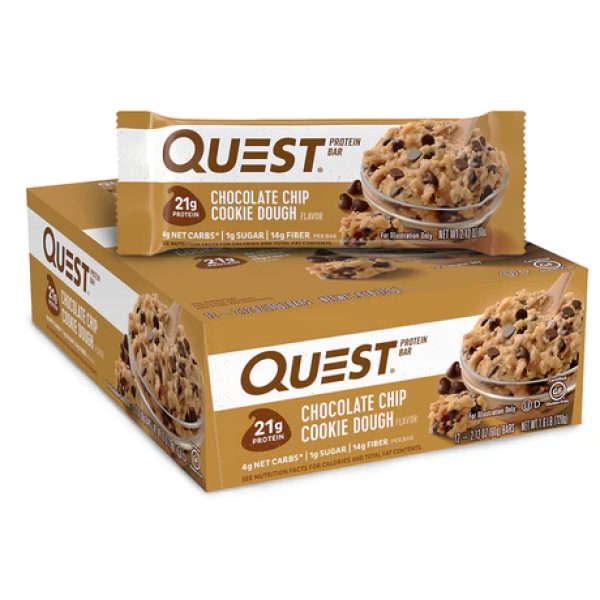 Quest Bar Choc Chip Cookie Dough 60g