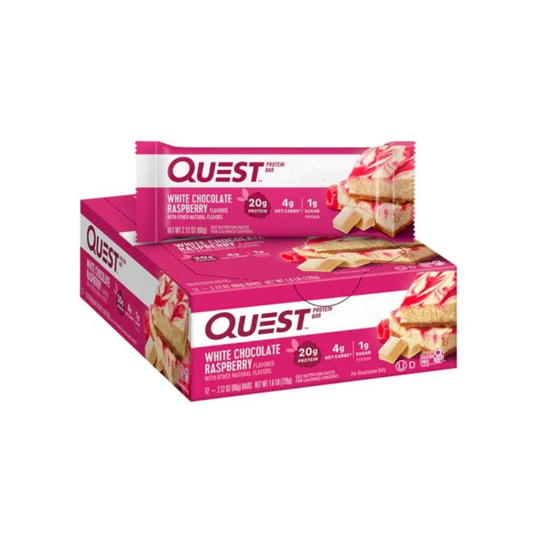 Quest Bar White Choc Rasp 60g