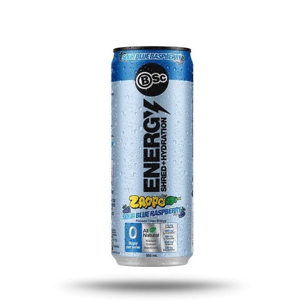 BSc Energy Shred Hydration 355ml Zappo Sour Blue Raspberry