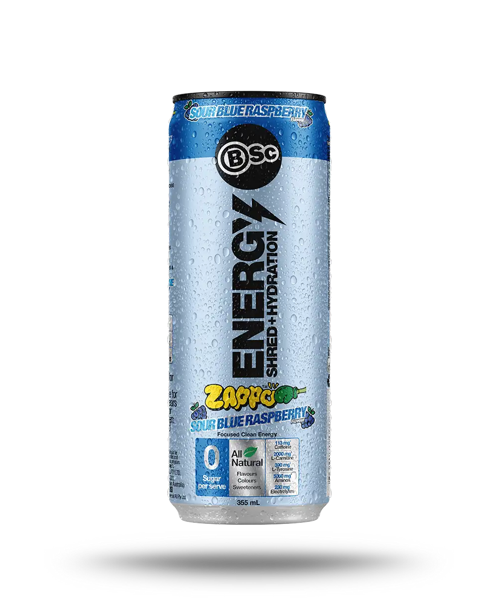 BSc Energy Shred Hydration 355ml Zappo Sour Blue Raspberry