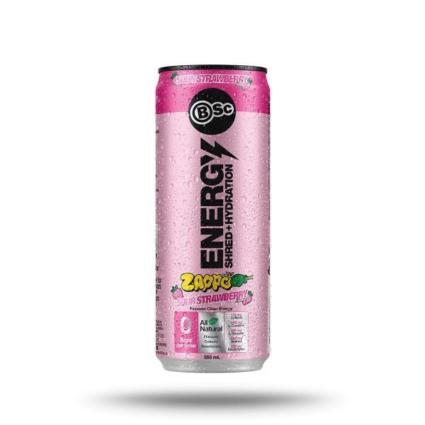BSc Energy Shred Hydration 355ml Zappo Sour Strawberry