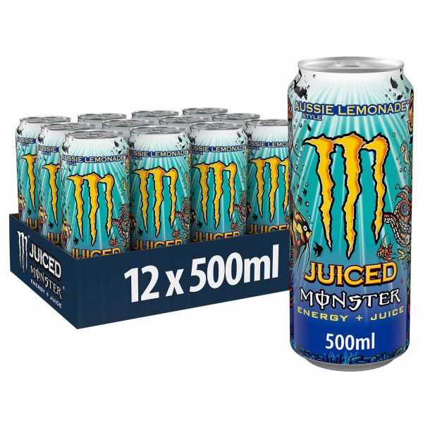 UK Monster Energy Drink Aussie Lemonade 500ml